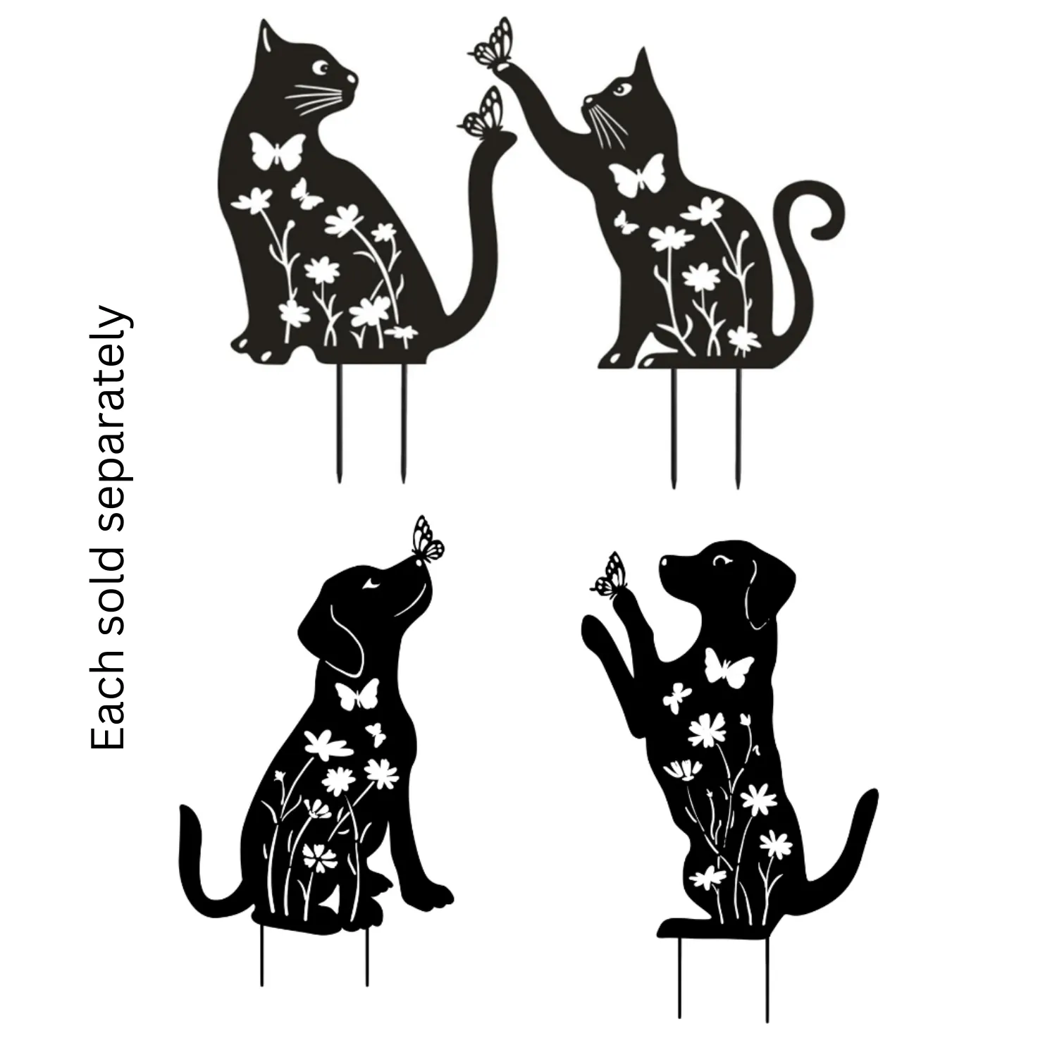 15" Garden Paw Pals Silhouette Yard Stake