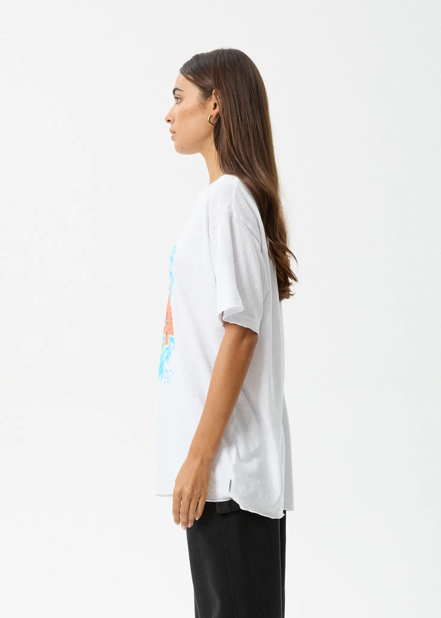 AFENDS Womens Still Life - Oversized Tee - White