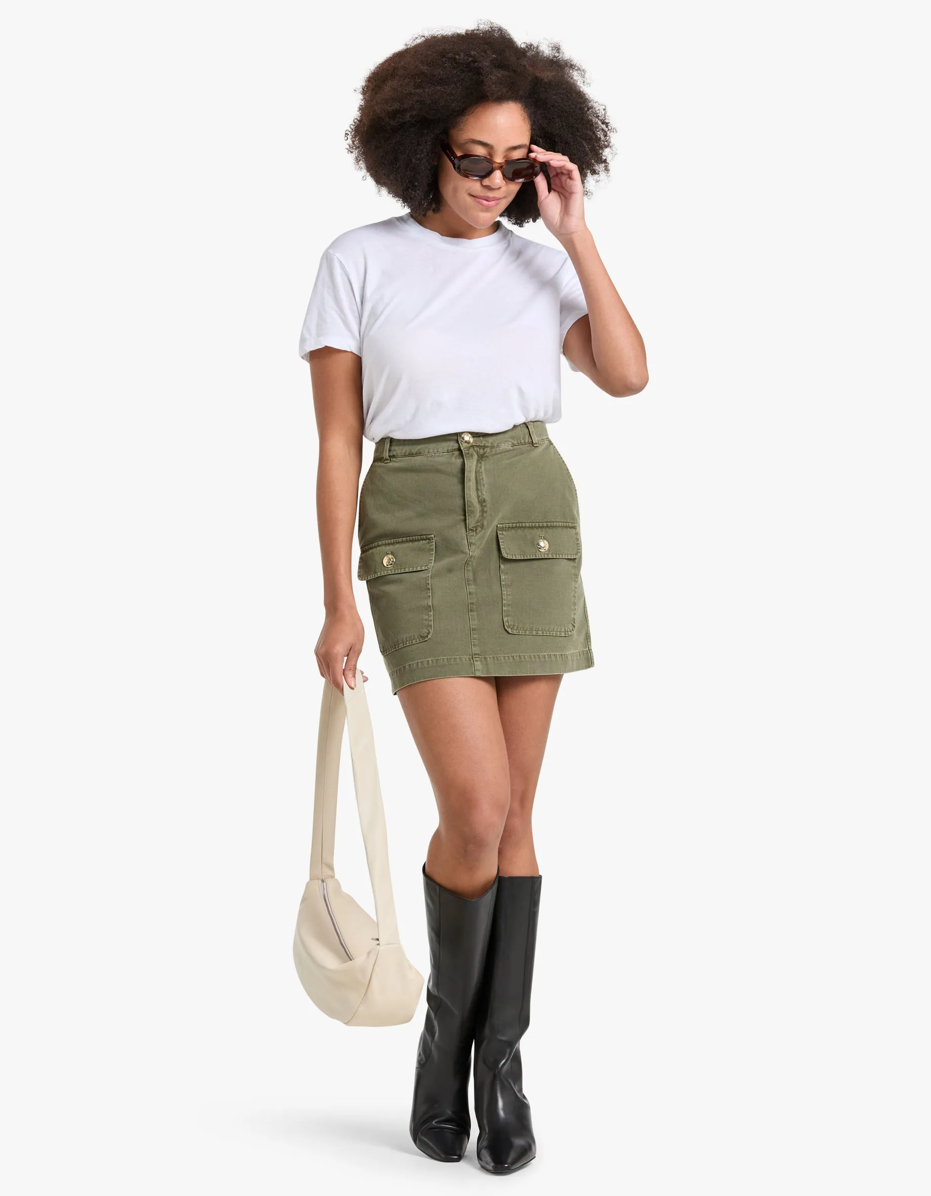 Aliza Skirt - Army Green