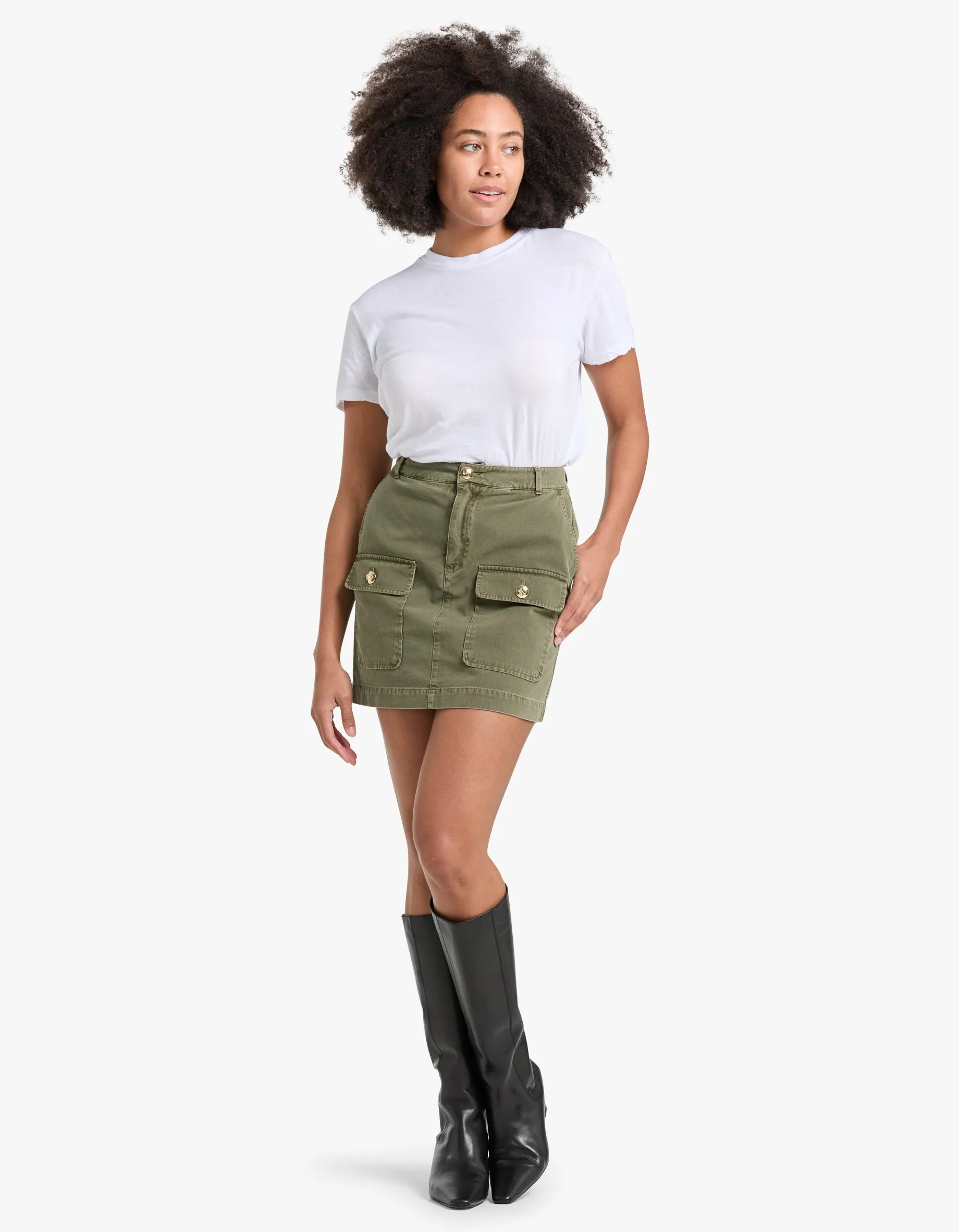 Aliza Skirt - Army Green