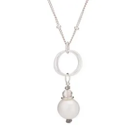 Audrey Necklace - White Pearl