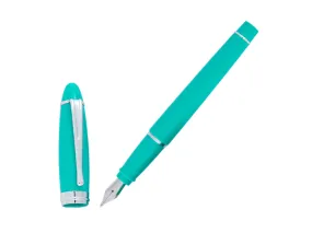 Aurora Ipsilon Summer Fountain Pen, Resin, Green, Chrome Trim, B11-CVS