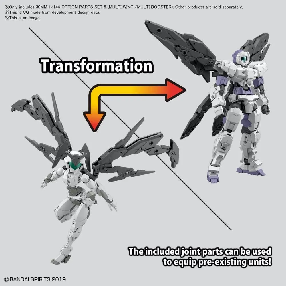 Bandai 30 Minutes Missions 30MM #W-12 1/144 Option Parts Set 5 (Multi Wing / Multi Booster) Model Kit