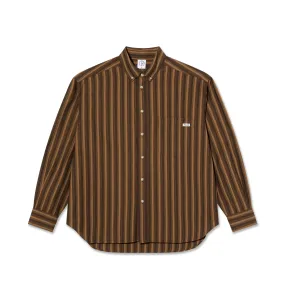 Ben LS Shirt - Brown Stripes