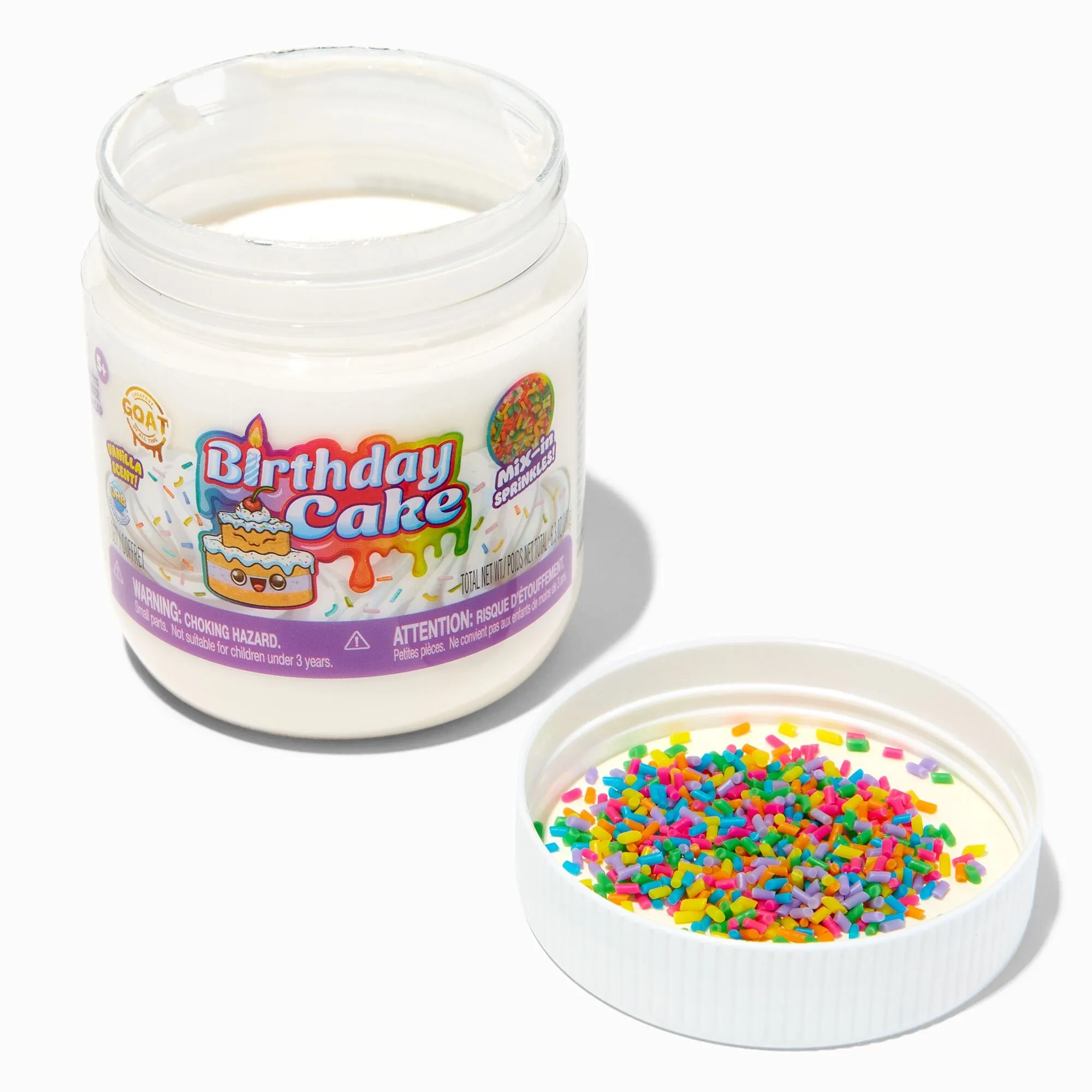 Birthday Cake Scented Slime Kit with Mix-in Sprinkles