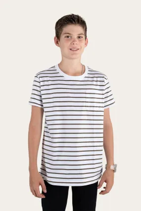 Budd Kids Classic Fit T-Shirt - Military Green Stripe