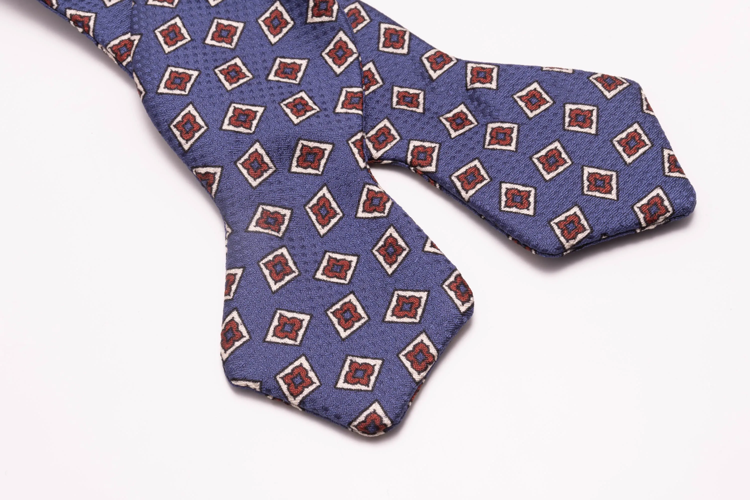 Butcher Blue Jacquard Woven Bow Tie