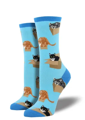 Cats In Boxes Crew Socks