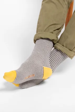 Charcoal Stripe Socks