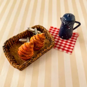 Croissant Miniature Cufflinks