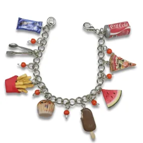 Custom Bracelet With 8 Miniature Charms