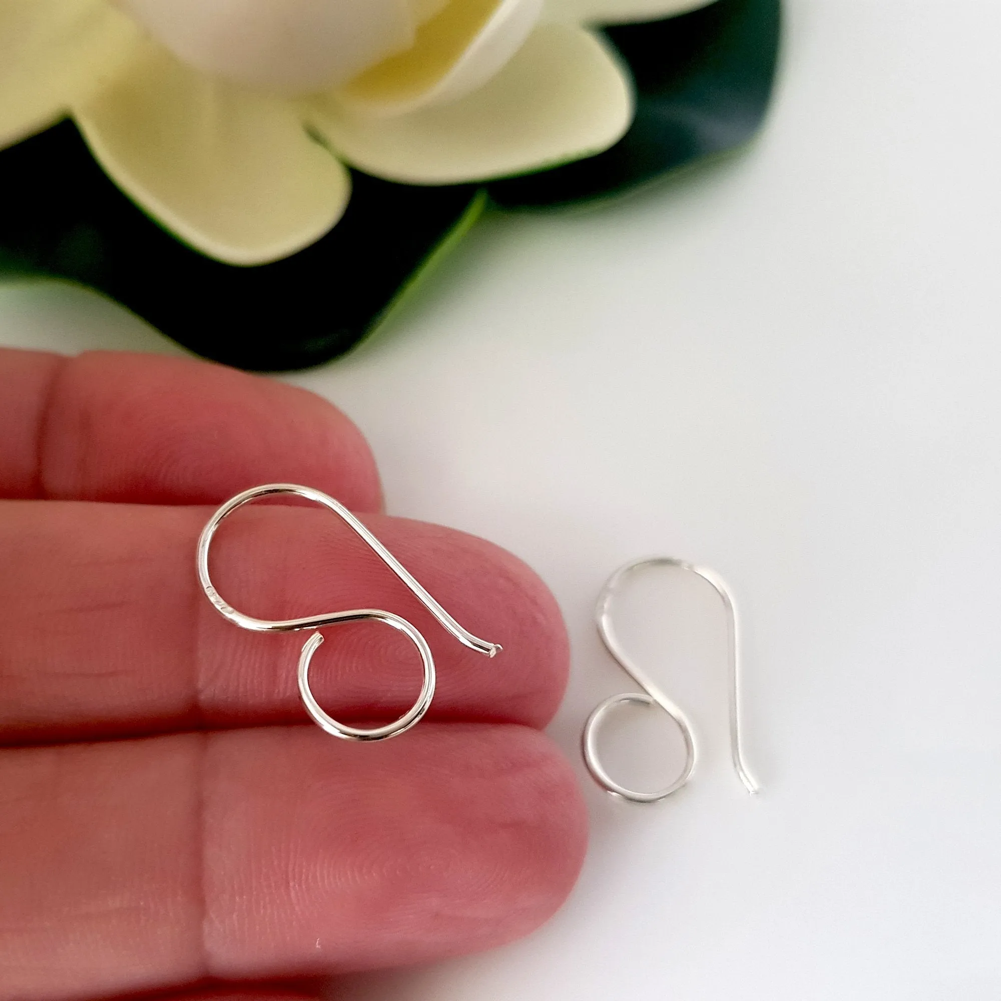 Earring Hooks Premium Quality French Hooks Large Loop For Resin, Polymer & Wood Earrings | SS-026EH | Earring Supply