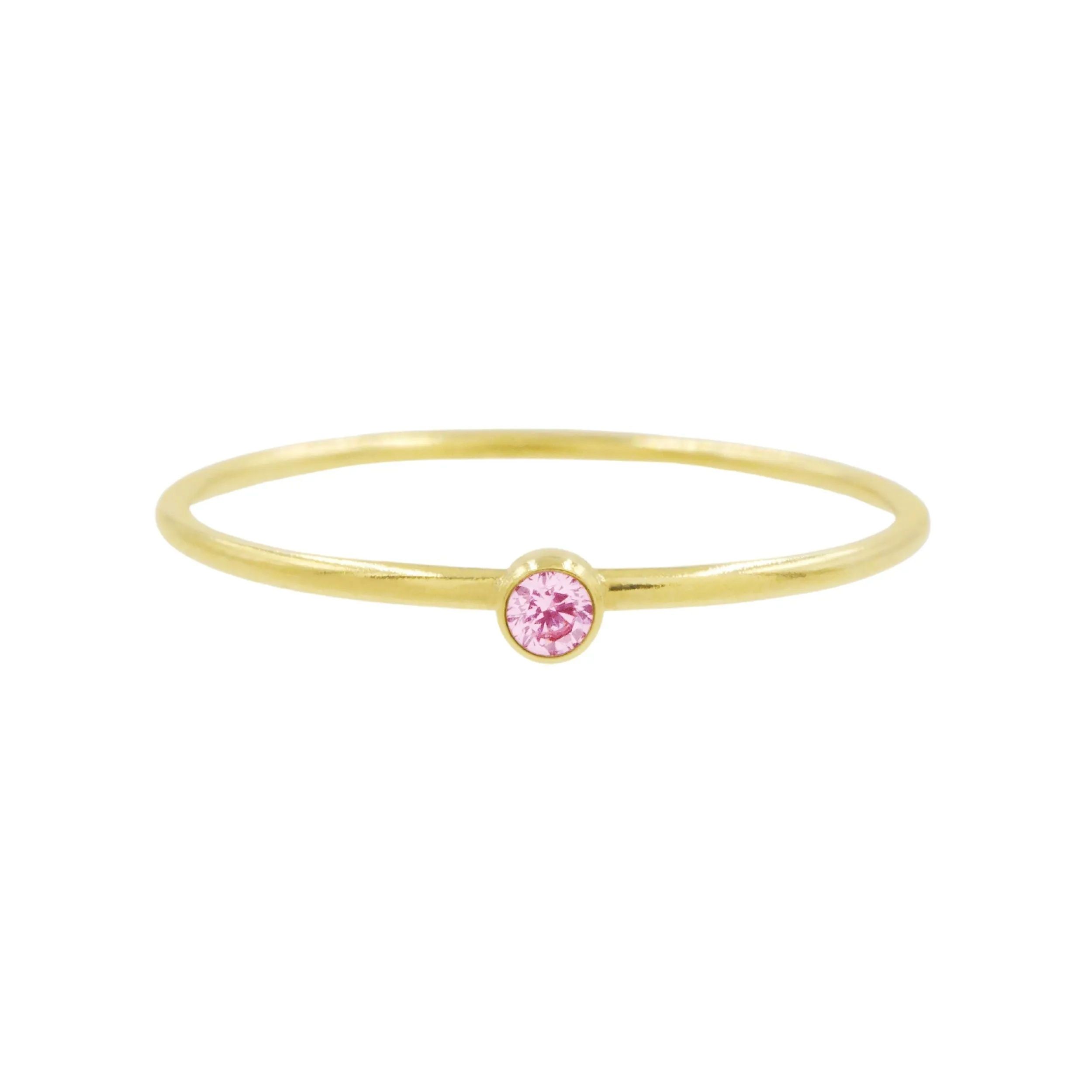 Gold Birthstone Stacking Ring