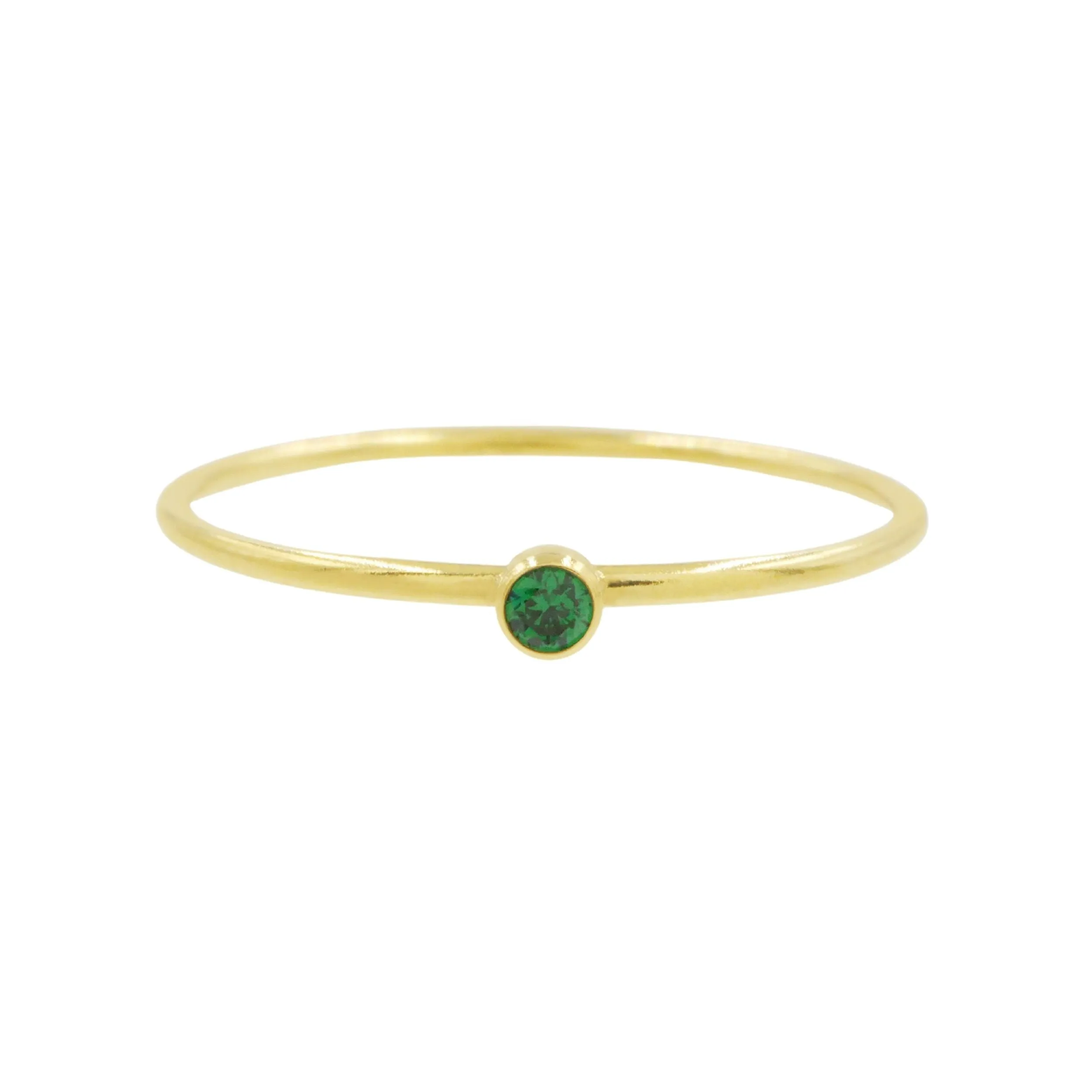 Gold Birthstone Stacking Ring