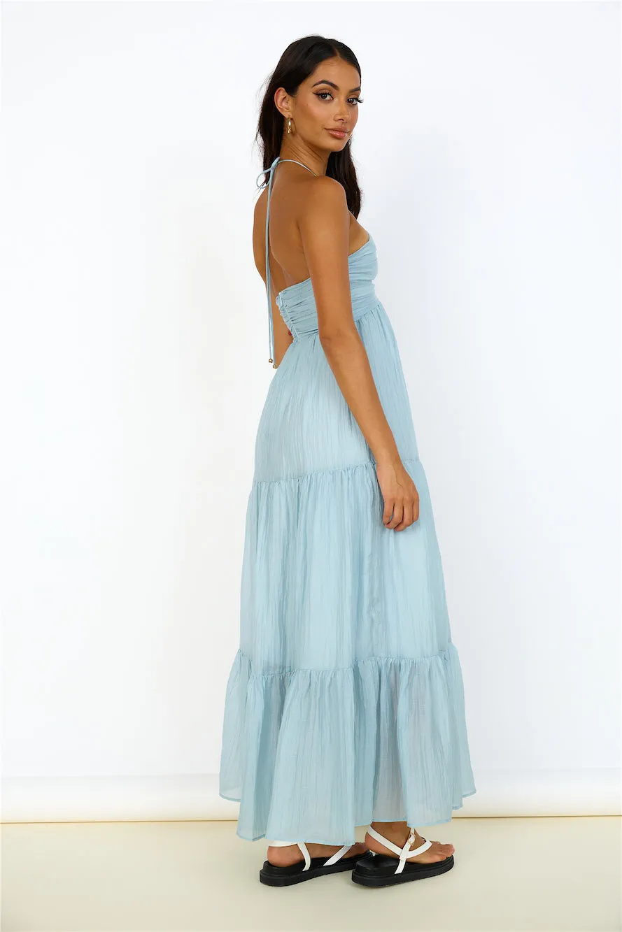 Heavenly Delight Maxi Dress Blue