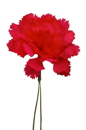 Life-Size Red Carnation Boutonnière Flower