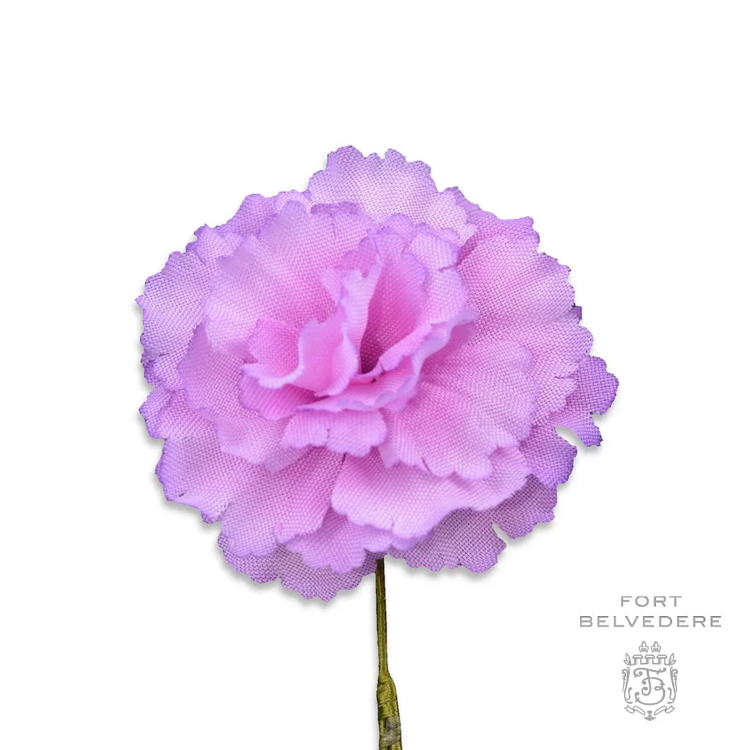 Life-Sized Pink Carnation Boutonnière Flower