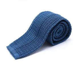 Light Blue Silk Knit Tie