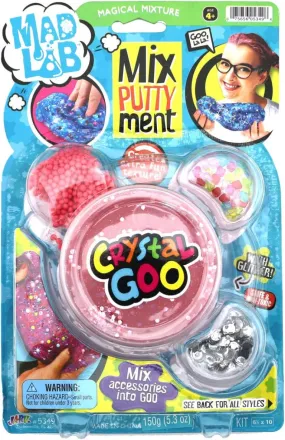 Mad Lab Mix Putty Crystal Glitter Slime Goo