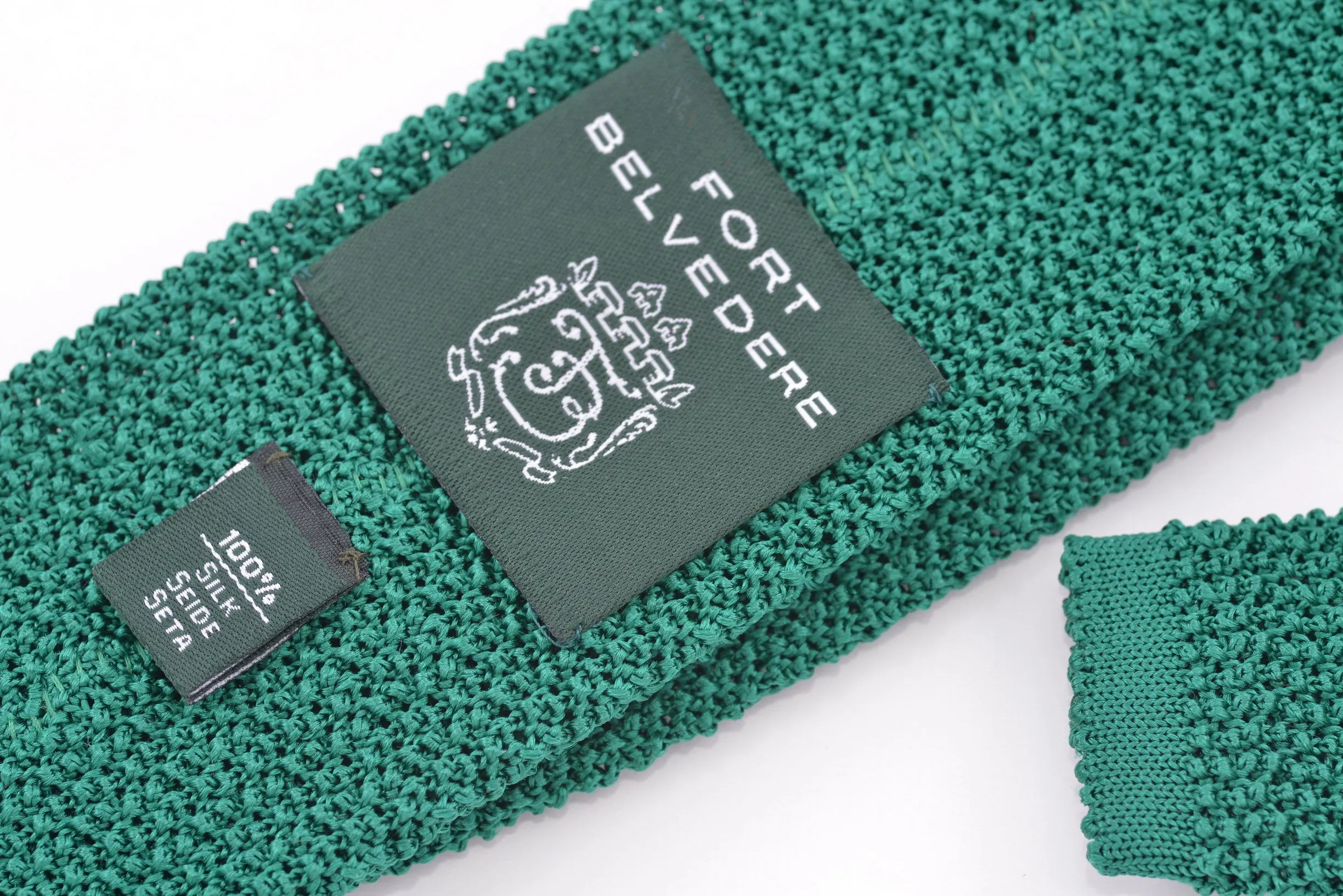 Malachite Green Silk Knit Tie