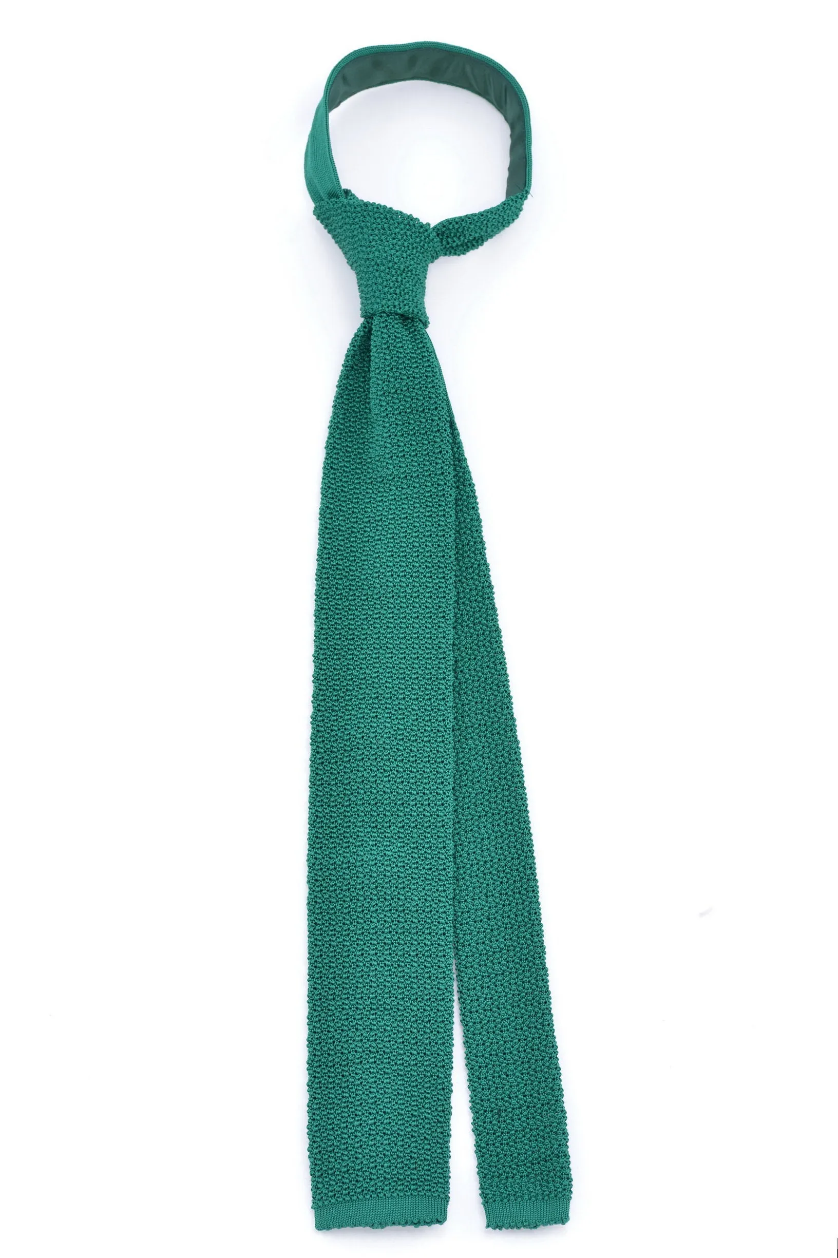 Malachite Green Silk Knit Tie