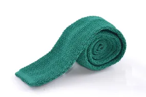 Malachite Green Silk Knit Tie