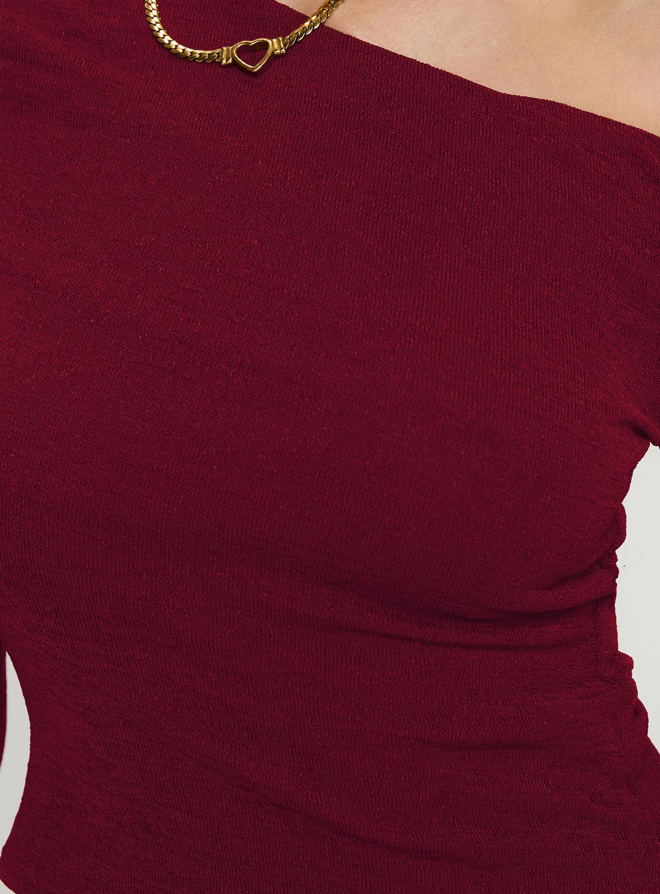 Malian Long Sleeve Top Burgundy