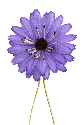 Violet Marguerite Silk Boutonnière Flower