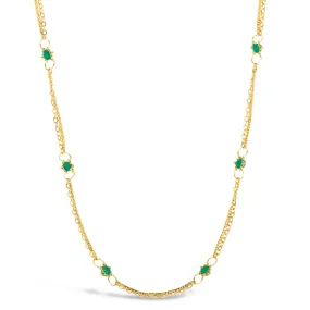 Whisper Chain Necklace in Emerald