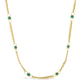 Whisper Chain Necklace in Turquoise